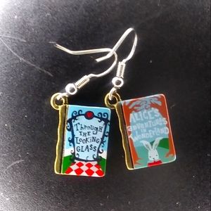 Alice in Wonderland earrings